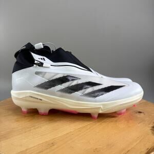 Adidas Adizero Impact+ TPU Mens Size‎ 13 Baseball Cleats White Black Pink IF8494